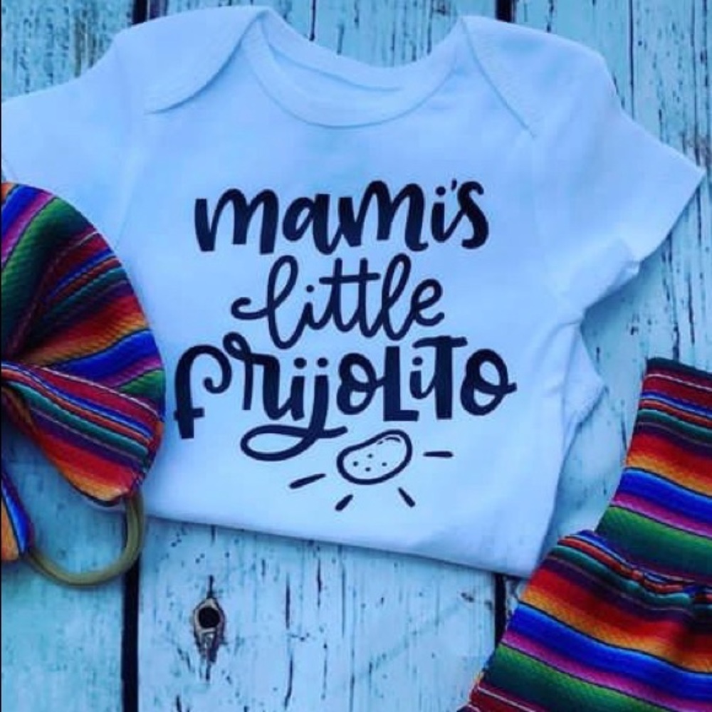 Mamis little frijolito baby onesie 0-24months